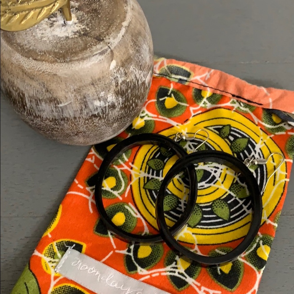 Noonday Collection Large Cow Horn Hoops